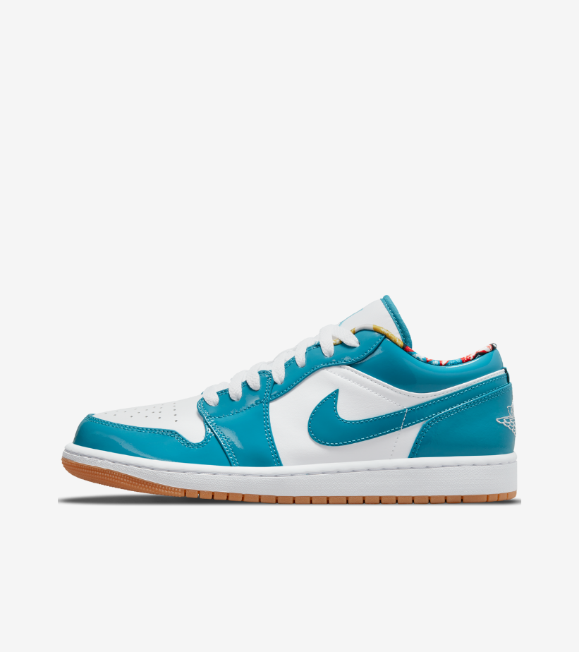 air-jordan-1-low-barcelona-print-cyber-teal